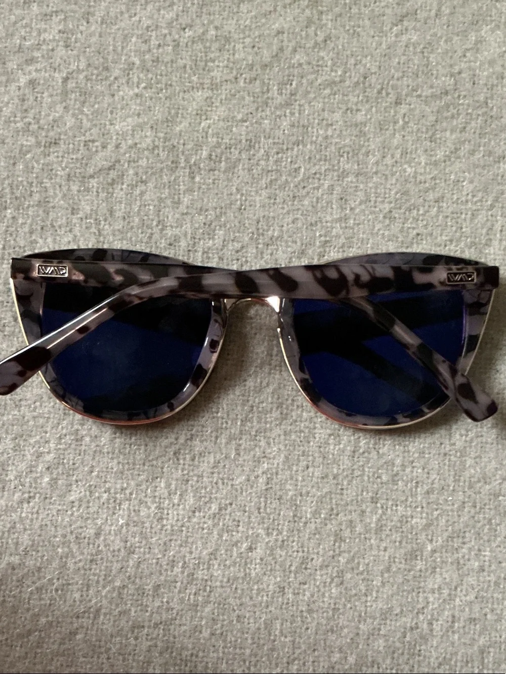 Vans Purple Tortoiseshell Cat-Eye Sunglasses for Women